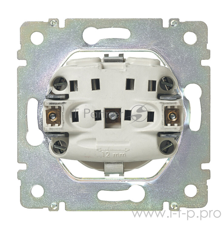 Valena Розетка 2К+З нем. ст. с защ. шт., авт. клеммы, сл. кость Valena Розетка 2К+З нем. ст. с защ. шт., авт. клеммы, сл. кость