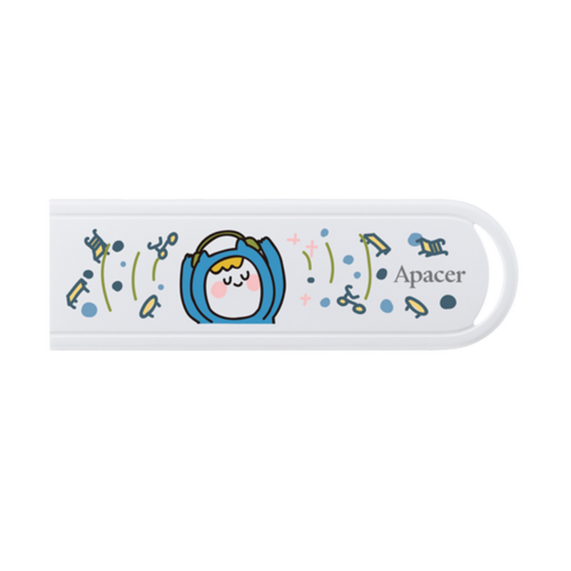 Память USB Flash Drive 32GB Apacer AH23A USB Flash AP32GAH23AWF-1 USB 2.0, White, RTL (917140)