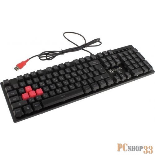 Клавиатура A4 B160N черный USB Gamer LED