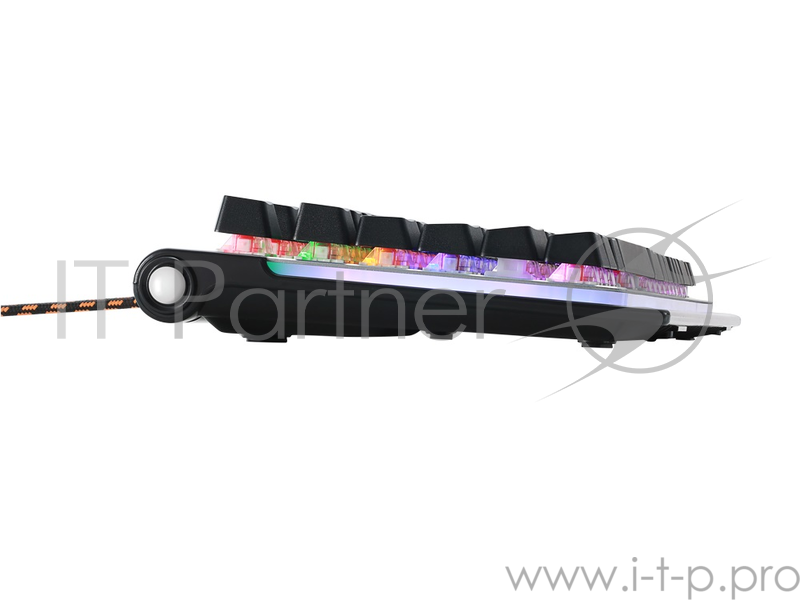 CANYON CND-SKB8-RU {Wired multimedia gaming keyboard with lighting effect, 20pcs rainbow LED & 19pcs RGB light, Numbers 104keys, RU+EN double injectio