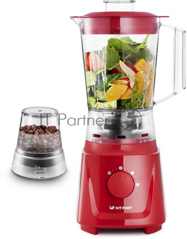 Блендер стационарный Kitfort КТ-1356-2 600Вт красный