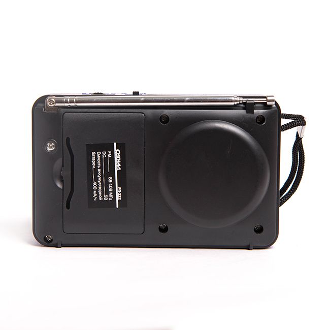 Радиоприемник портативный Сигнал РП-222 черный/синий USB microSD