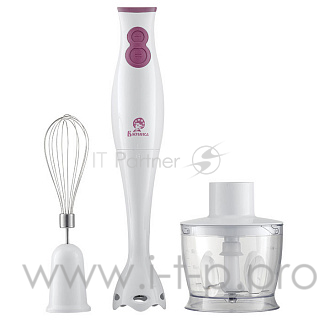 Блендер Василиса ВА-308А белый с темно-розовым