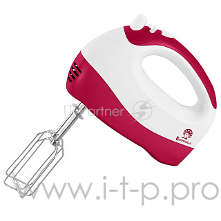 Миксер ВАСИЛИСА МК1-300 белый с малиновым