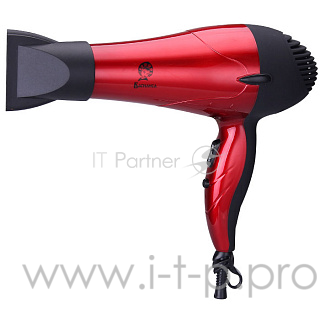 Фен ВАСИЛИСА ФН4-1400 черный с красным: 1400Вт, холодный обдув (Россия)(30)