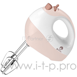 Миксер ВАСИЛИСА ВА-501 белый с бежевым: 170Вт, 7 скоростных режимов (Россия)(12)