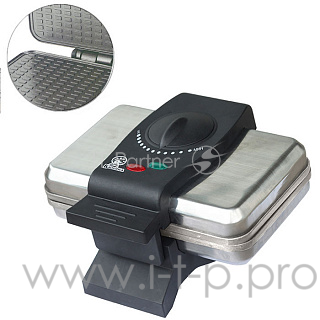 Вафельница ВАСИЛИСА ВА-204 Максимальная мощность 1000 Вт. Кол-во вафель 1. Форма вафель прямоугольные. Толщина вафель тонкие. Размер жарочной поверхности 22х14 см. Жарочные поверхности с антипригарным покрытием. Корпус из нержавеющей стали. Плавная р