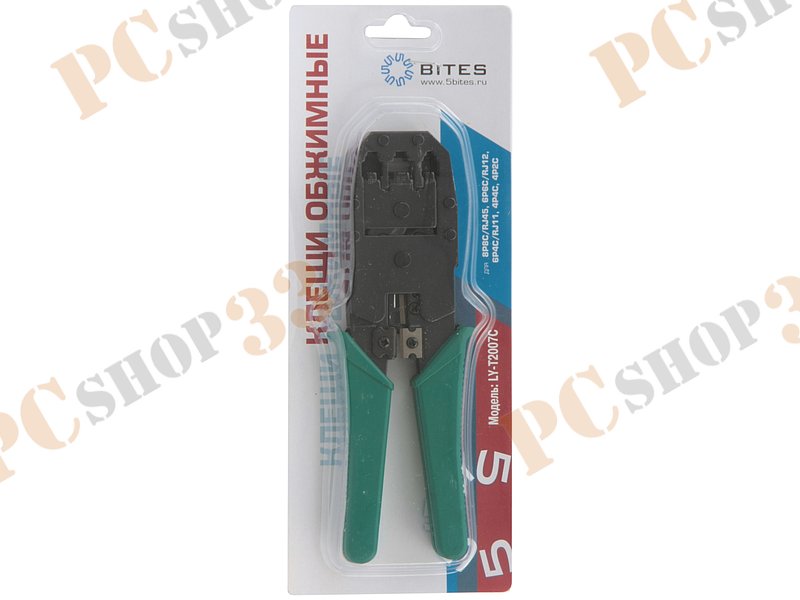 Инструмент клещи обжимные 5bites LY-T2007C (RJ-45, RJ-11, RJ-12)