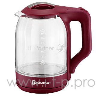 Чайник ВАСИЛИСА ВА-1025 бордовый