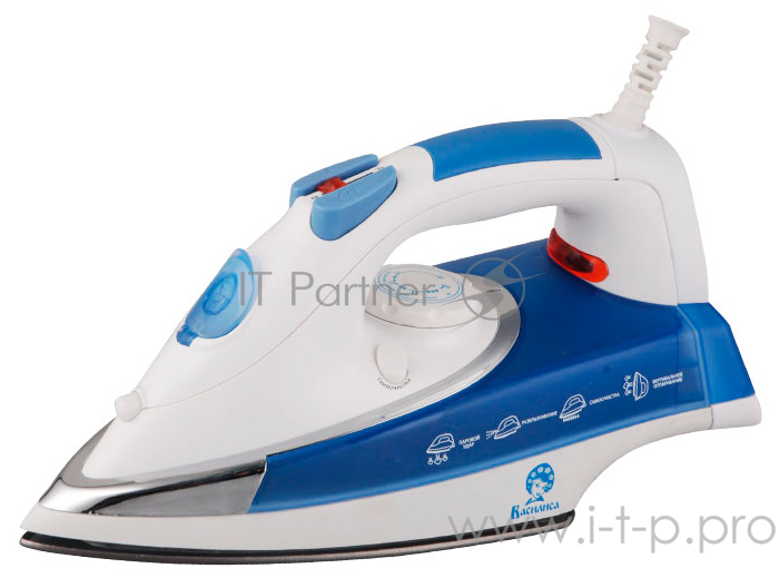 Утюг ВАСИЛИСА У8-1800 белый с голубым