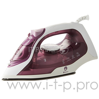 Утюг ВАСИЛИСА ВА-2000 белый с сиреневым Номинальная потребляемая мощность 2200Вт. Длина шнура 1,8м. Подошва с антипригарным покрытием. Прозрачный резервуар для воды 200мл. Индикатор нагрева утюга. Терморегулятор. 3 рабочих режима: сухое глажение, отп