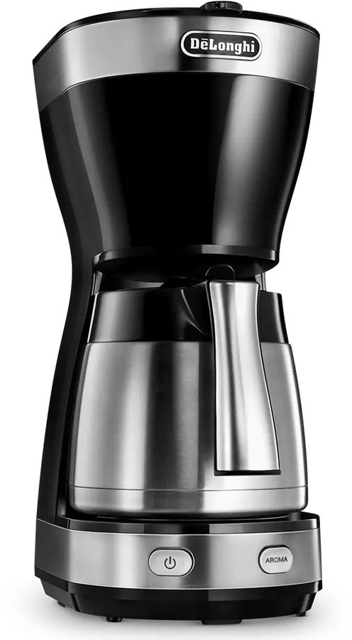 Кофеварка капельная Delonghi ICM16710 1000Вт черный/нержавеющая сталь