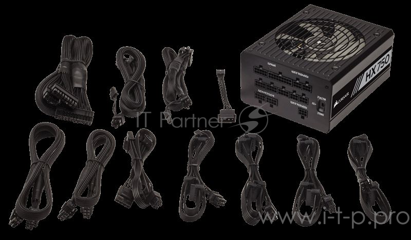 Блок питания Corsair HX750 CP-9020137-EU 750W, 80 PLUS® Platinum, RTL {2}