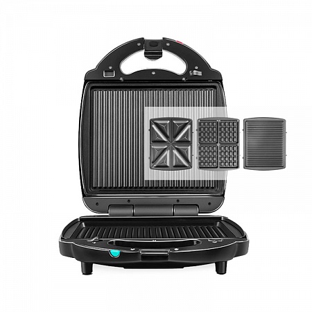 Мультипекарь Redmond RMB-M701/3 1400Вт черный/серебристый