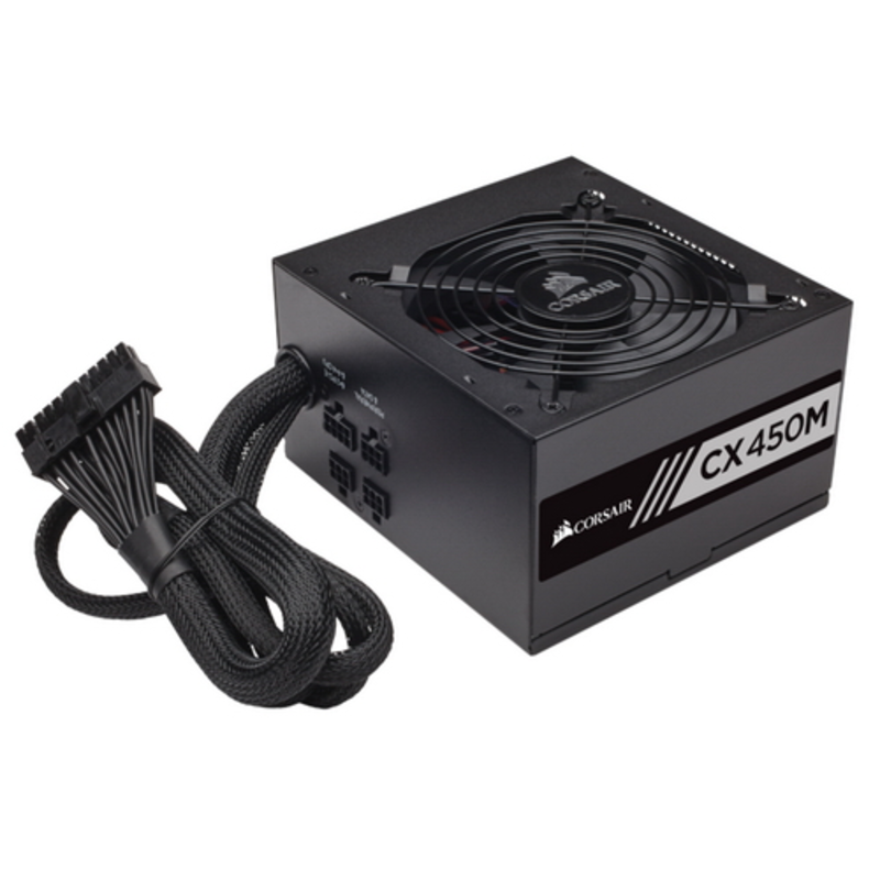 Блок питания Corsair CX 450M RTL CP-9020101-EU {450W,80+ Bronze, ATX v2.3, Active PFC, CM,120mm Fan)