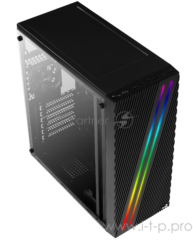 Корпус Aerocool Streak-A-BK-v1 черный без БП ATX 2x120mm 1x140mm 2xUSB2.0 1xUSB3.0 audio