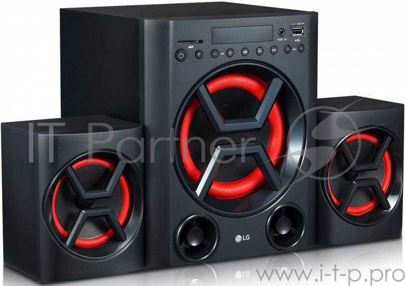 Минисистема LG LK72B черный 40Вт/FM/USB/BT/SD