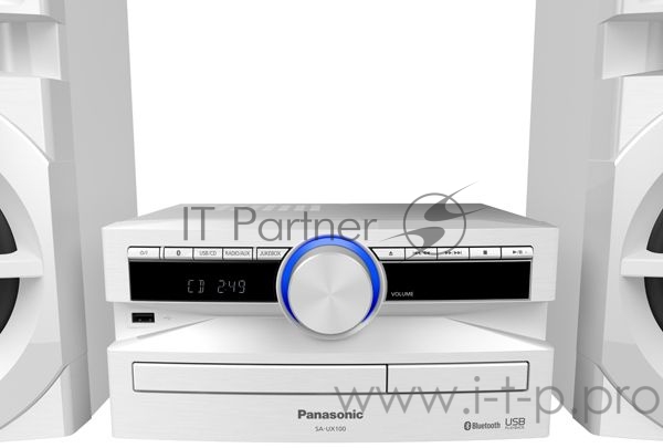 Минисистема Panasonic SC-UX100EE-W белый 300Вт/CD/CDRW/FM/USB/BT
