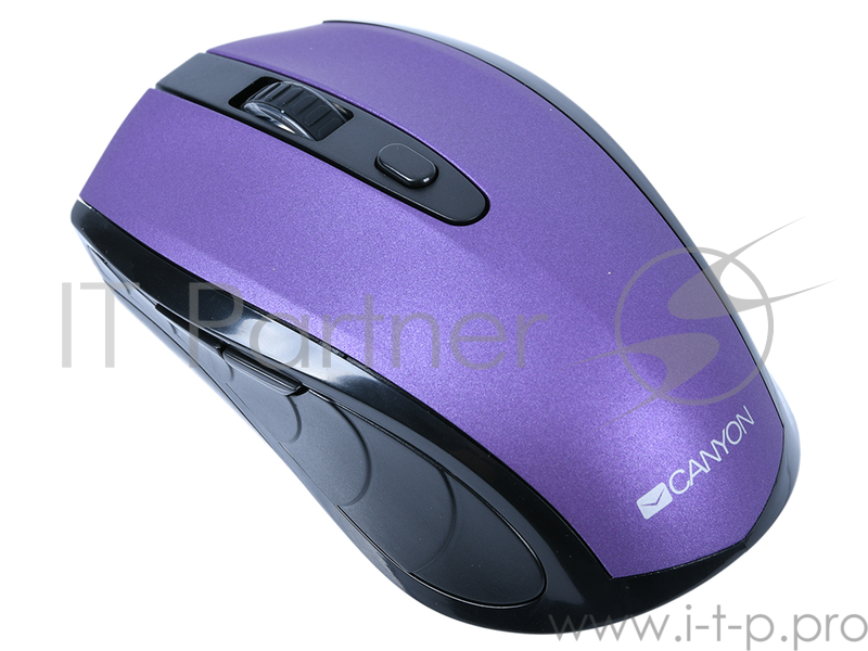 CANYON CNS-CMSW08V {2 in 1 Wireless optial mouse with 6 buttons, DPI 800/1200/1600, 2 mode(BT/ 2.4GHz), Violet}