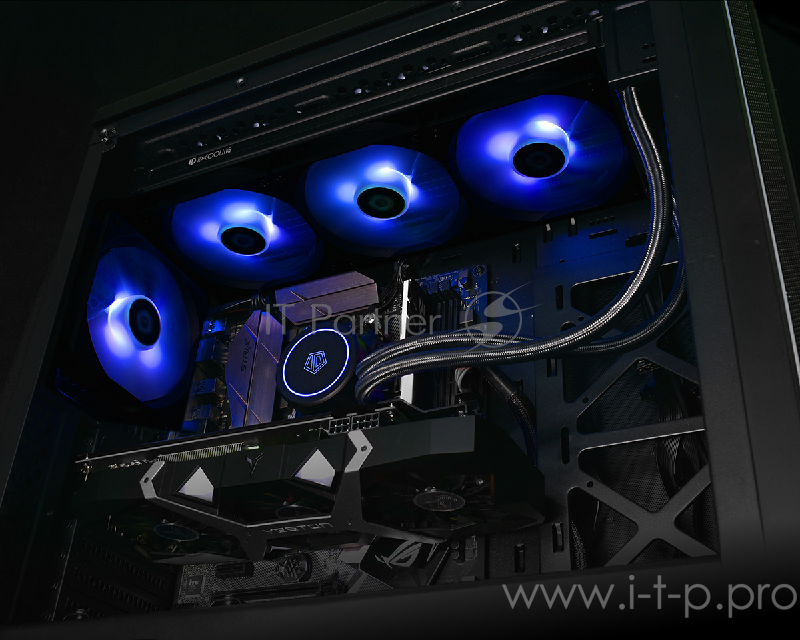 Система водяного охлаждения ID-Cooling AURAFLOW X 360 (Black/RGB) 350W AURA Sync all Intel/AMD
