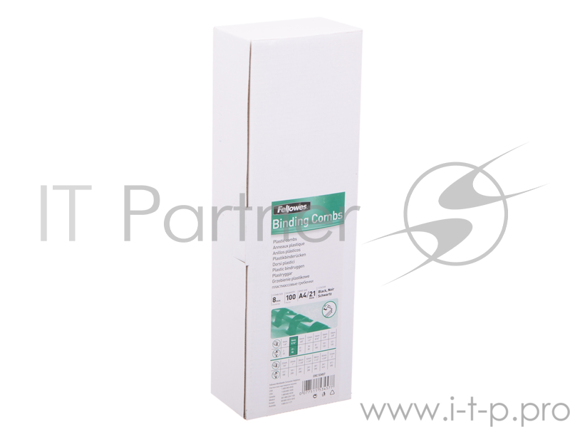 Расходные материалы Fellowes Пружина пластиковая FS-53457 (8 мм, черный, 100 шт.)