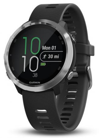 Смарт-часы Garmin Forerunner 645 42.5мм 1.2 TFT черный/серебристый (010-01863-10)
