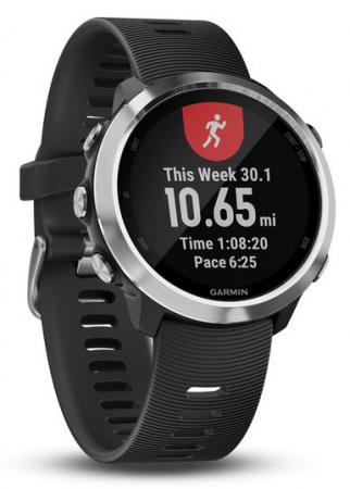Смарт-часы Garmin Forerunner 645 42.5мм 1.2 TFT черный/серебристый (010-01863-10)