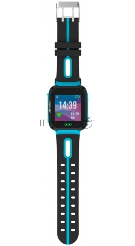 Смарт-часы Jet Kid Connect 45мм 1.44 TFT черный/голубой (CONNECT BLUE)