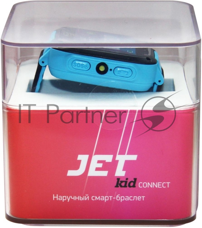 Смарт-часы Jet Kid Connect 45мм 1.44 TFT черный/голубой (CONNECT BLUE)