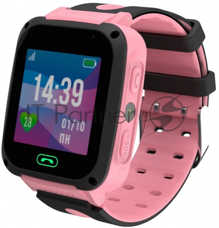 Смарт-часы Jet Kid Connect 45мм 1.44 TFT черный/розовый (CONNECT PINK)