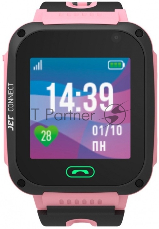Смарт-часы Jet Kid Connect 45мм 1.44 TFT черный/розовый (CONNECT PINK)