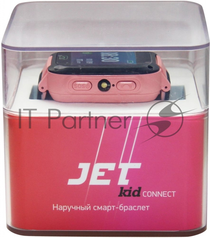 Смарт-часы Jet Kid Connect 45мм 1.44 TFT черный/розовый (CONNECT PINK)