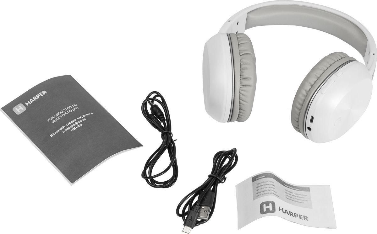 Bluetooth гарнитура HARPER HB-408 white