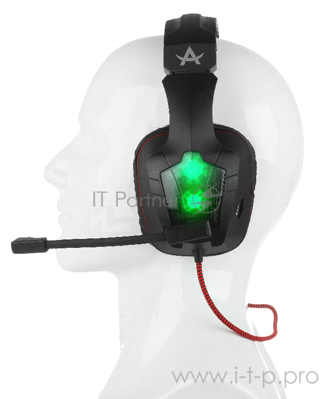 Qumo Arsenal GHS 0016, стереогарнитура, подсветка, USB