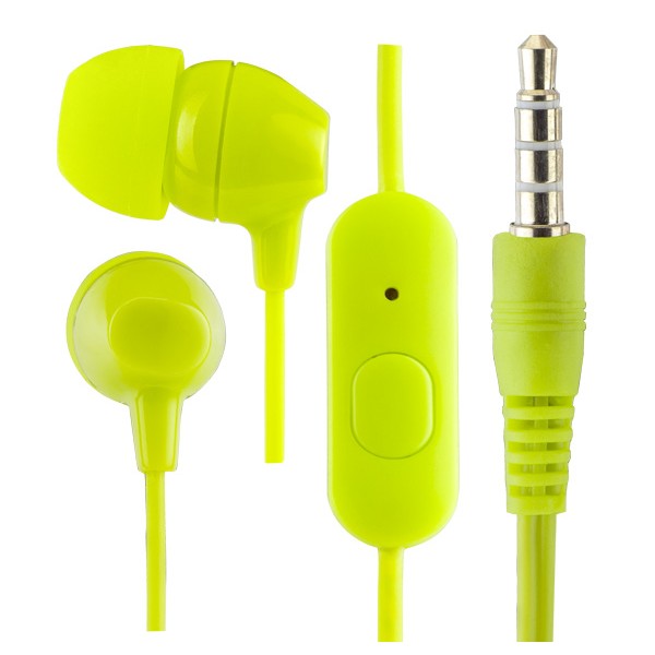 Наушники Perfeo PF_A4621 внутриканальные c микрофоном VOTE лайм