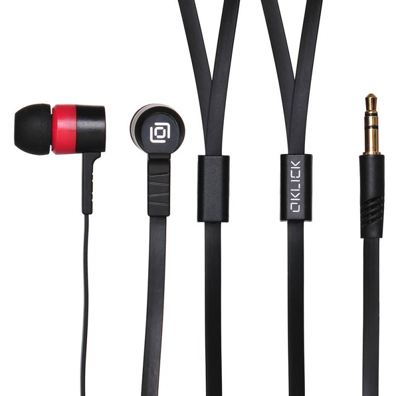 Наушники вкладыши Oklick HP-S-220 1.2м красный проводные