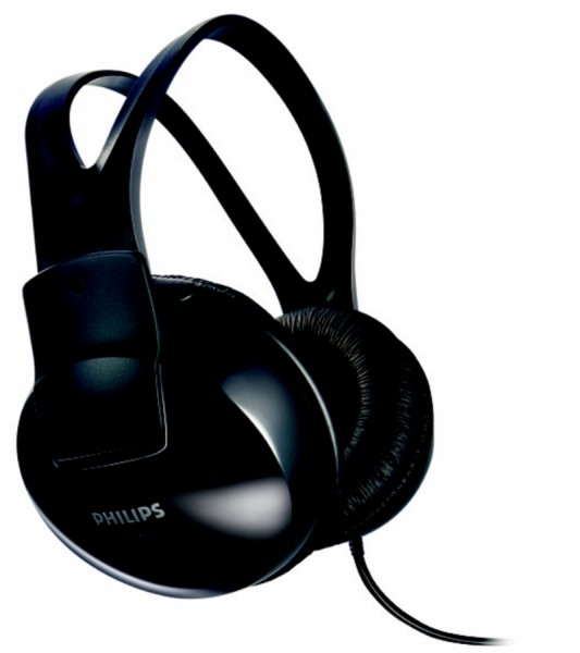 Наушники мониторы Philips SHP1900/10 2м черный проводные (оголовье)