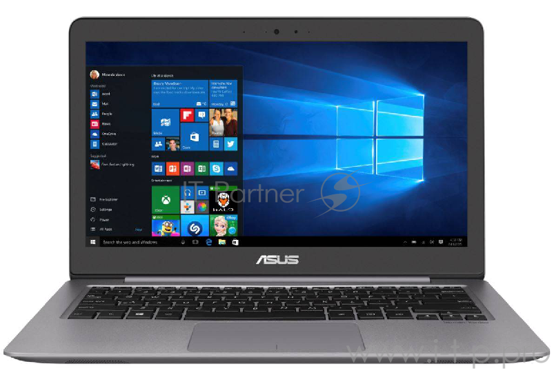 Ноутбук ASUS Zenbook Special UX310UA-FC1079T Core i3-7100U/8Gb/256GB SATA3 SSD/UMA Intel HD 620/13.3 FHD(1920x1080) AG/WiFi/BT/Cam/Windows 10/1.45Kg/QUARTZ GREY/Sleeve + USB3.0 to RJ45 cable