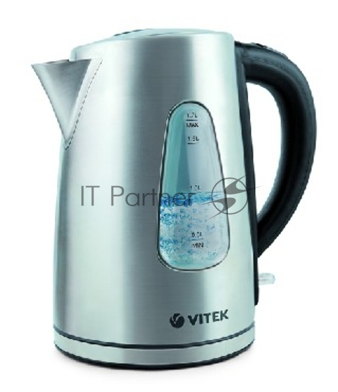 Чайник Чайник VITEK VT-7007(ST) 1800-2200 Вт., 1,7 л. Корпус из нержавеющей стали