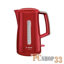 Чайник Чайник Bosch TWK3A014 красный, 2400Вт, 1,7 л