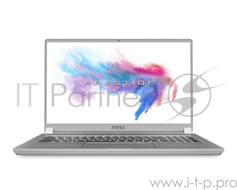 Ноутбук MSI P75 Creator 9SE-455RU Core i9 9880H/16Gb/SSD1Tb/nVidia GeForce RTX 2060 6Gb/17.3/IPS/FHD (1920x1080)/Windows 10/grey/WiFi/BT/Cam