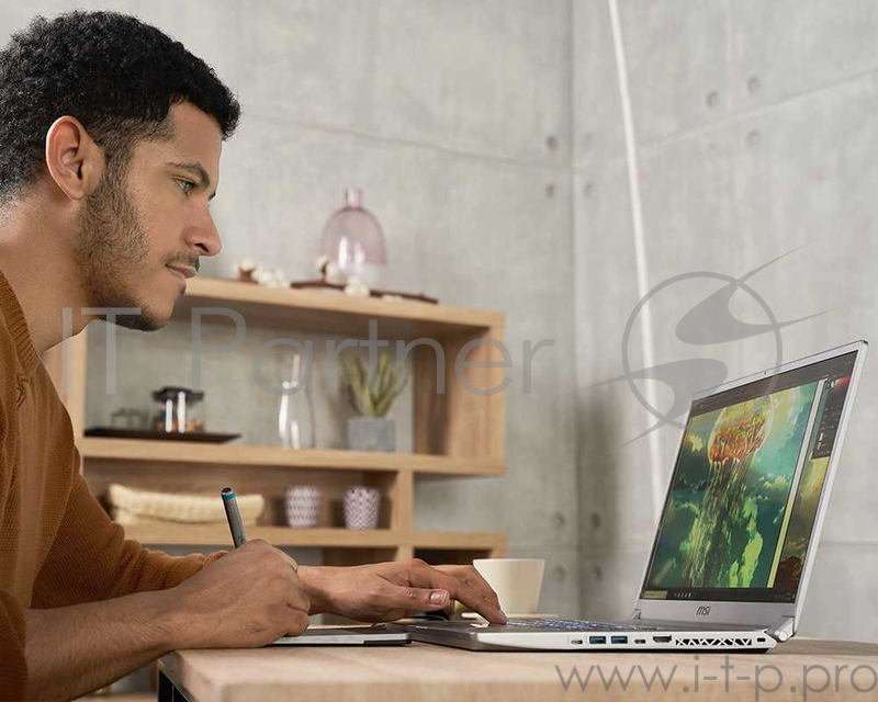 Ноутбук MSI P75 Creator 9SE-455RU Core i9 9880H/16Gb/SSD1Tb/nVidia GeForce RTX 2060 6Gb/17.3/IPS/FHD (1920x1080)/Windows 10/grey/WiFi/BT/Cam