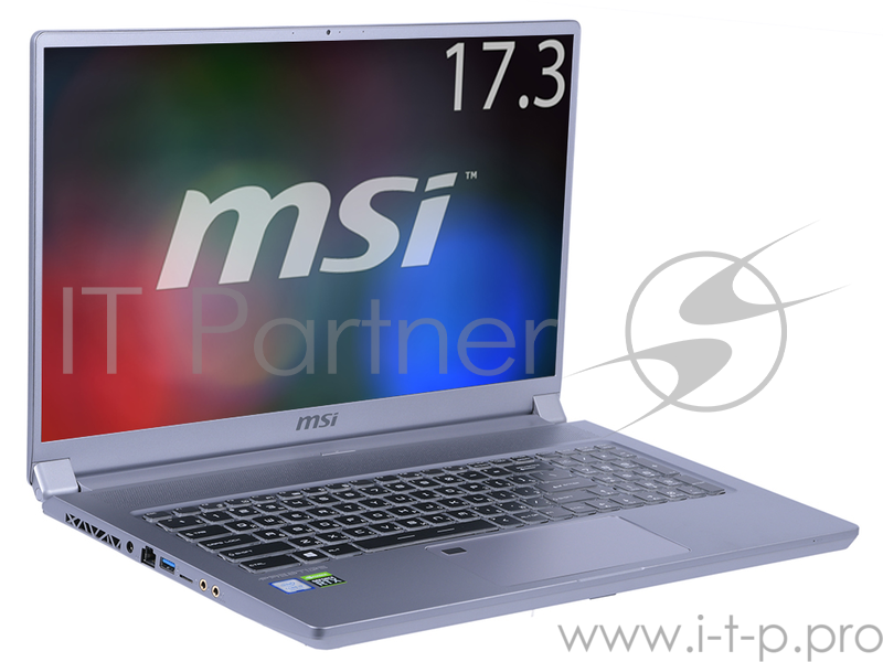Ноутбук MSI P75 Creator 9SE-455RU Core i9 9880H/16Gb/SSD1Tb/nVidia GeForce RTX 2060 6Gb/17.3/IPS/FHD (1920x1080)/Windows 10/grey/WiFi/BT/Cam