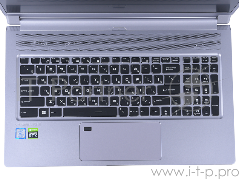 Ноутбук MSI P75 Creator 9SE-455RU Core i9 9880H/16Gb/SSD1Tb/nVidia GeForce RTX 2060 6Gb/17.3/IPS/FHD (1920x1080)/Windows 10/grey/WiFi/BT/Cam
