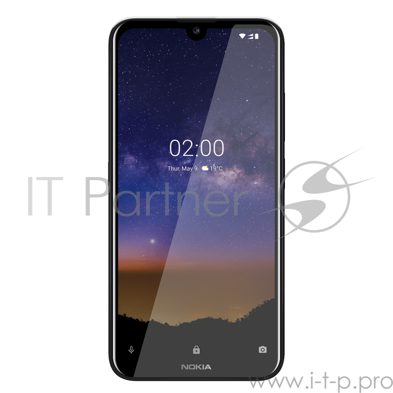 Смартфон Nokia NOKIA 2.2 DS TA-1188 BLACK, 5.71” 19:9 1520x720, 2.0GHz, 4 Core, 2GB RAM, 16GB, up to 400GB flash, 13Mpix/5Mpix, 2 Sim, 2G, 3G, LTE, BT v4.2, Wi-Fi, GPS, Micro-USB, 3000mAh, Android 9.0 (Pie), 145.96 ммx70.56 ммx9,3 мм, XpressOn covers