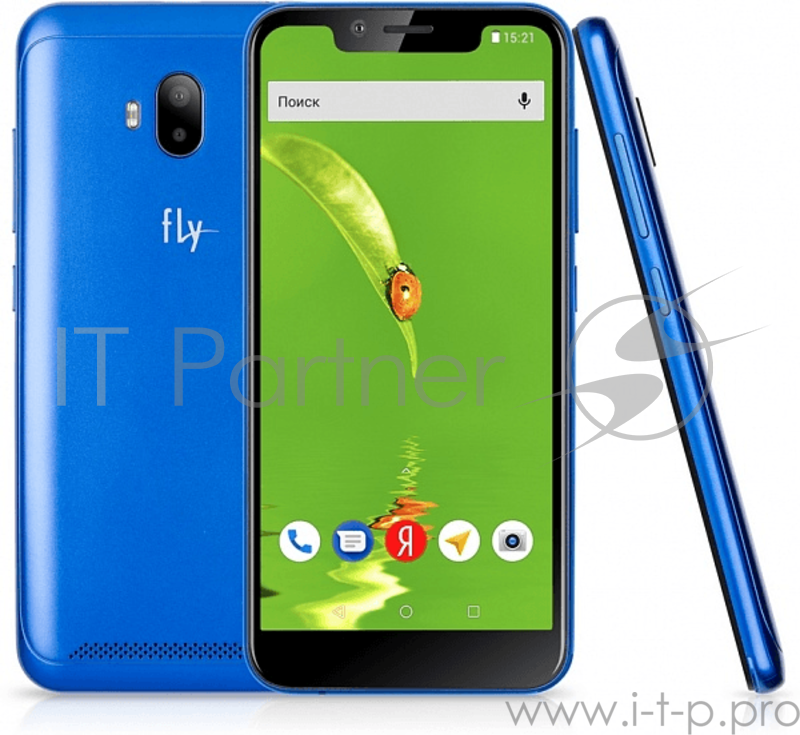 Смартфон Fly View 4G 1Gb+8Gb Blue Телефон сотовый Fly View Blue, 5.5 18:9 1132x540, 1.5GHz, 4 Core, 1GB RAM, 8GB, up to 32GB flash, 5Mpix/5Mpix, 2 Sim, 2G, 3G, LTE, BT v4.0, WiFi 802.11 a/b/g/n, GPS, Micro-USB, 2500mAh, Android GO, 159g, 143.2x68.6x9