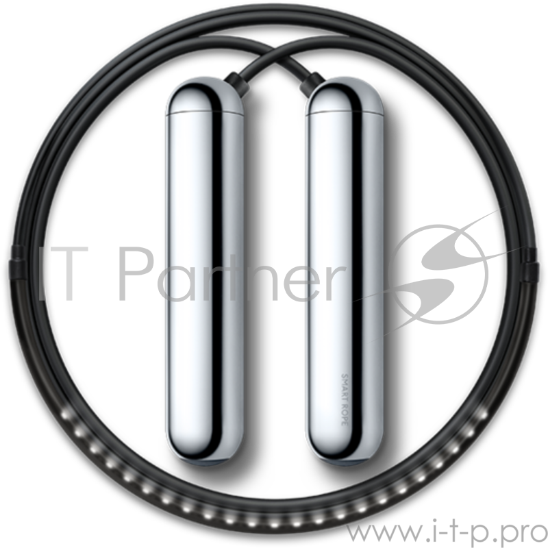 Умная скакалка Smart Rope. Размер S, 243 см. (на рост 152 - 163 см). Цвет хром.