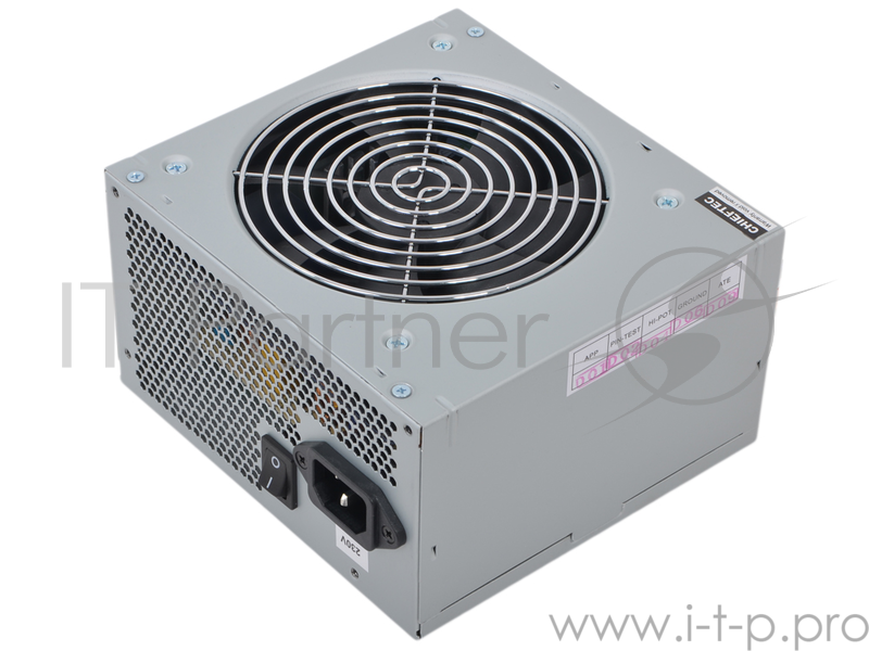 Блок питания Chieftec 450W OEM GPA-450S8 {ATX-12V V.2.3 PSU with 12 cm fan, Active PFC, ficiency >80% 230V only}