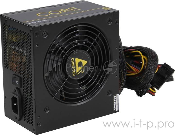 Блок питания Chieftec Core BBS-500S (ATX 2.3, 500W, 80 PLUS GOLD, Active PFC, 120mm fan) Retail