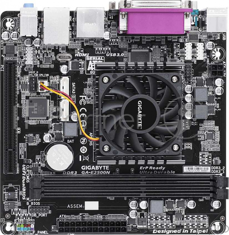 Материнская плата Gigabyte GA-E2500N с интегрированным процессором